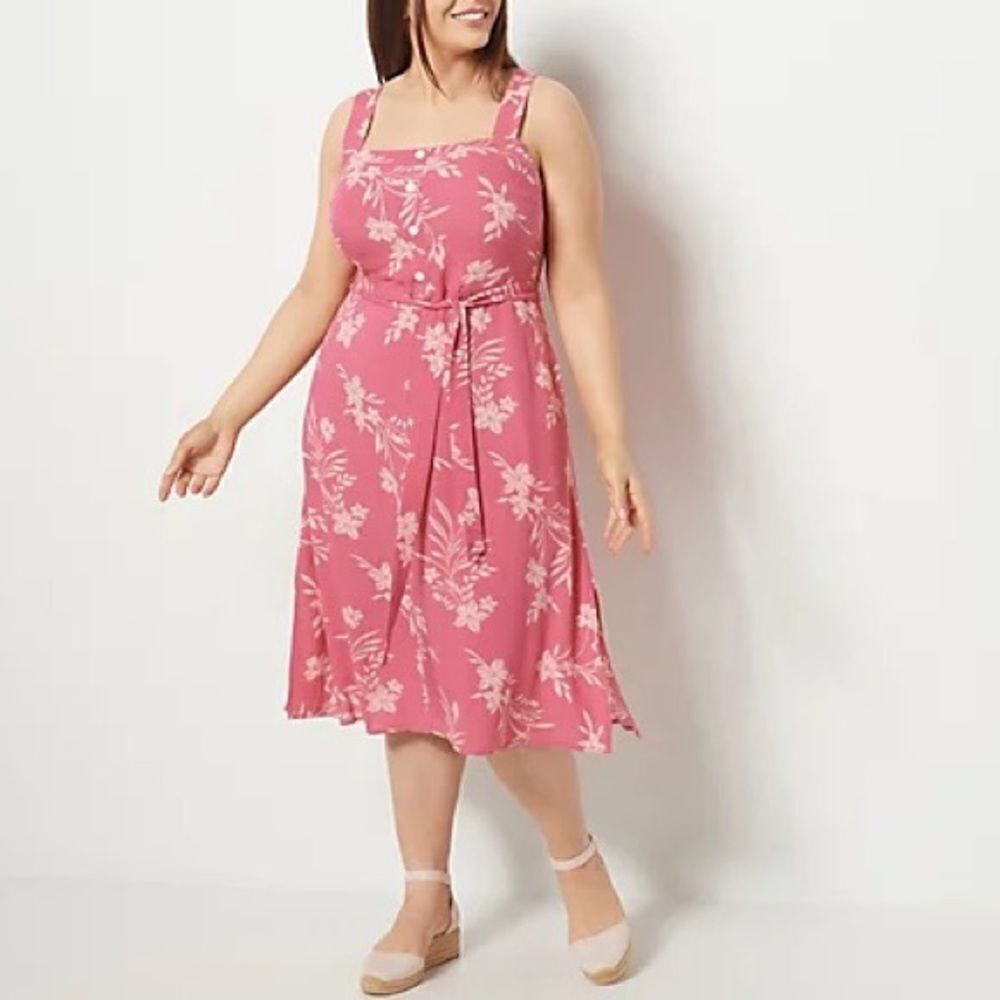 Candace Cameron Bure Printed Midi Dress